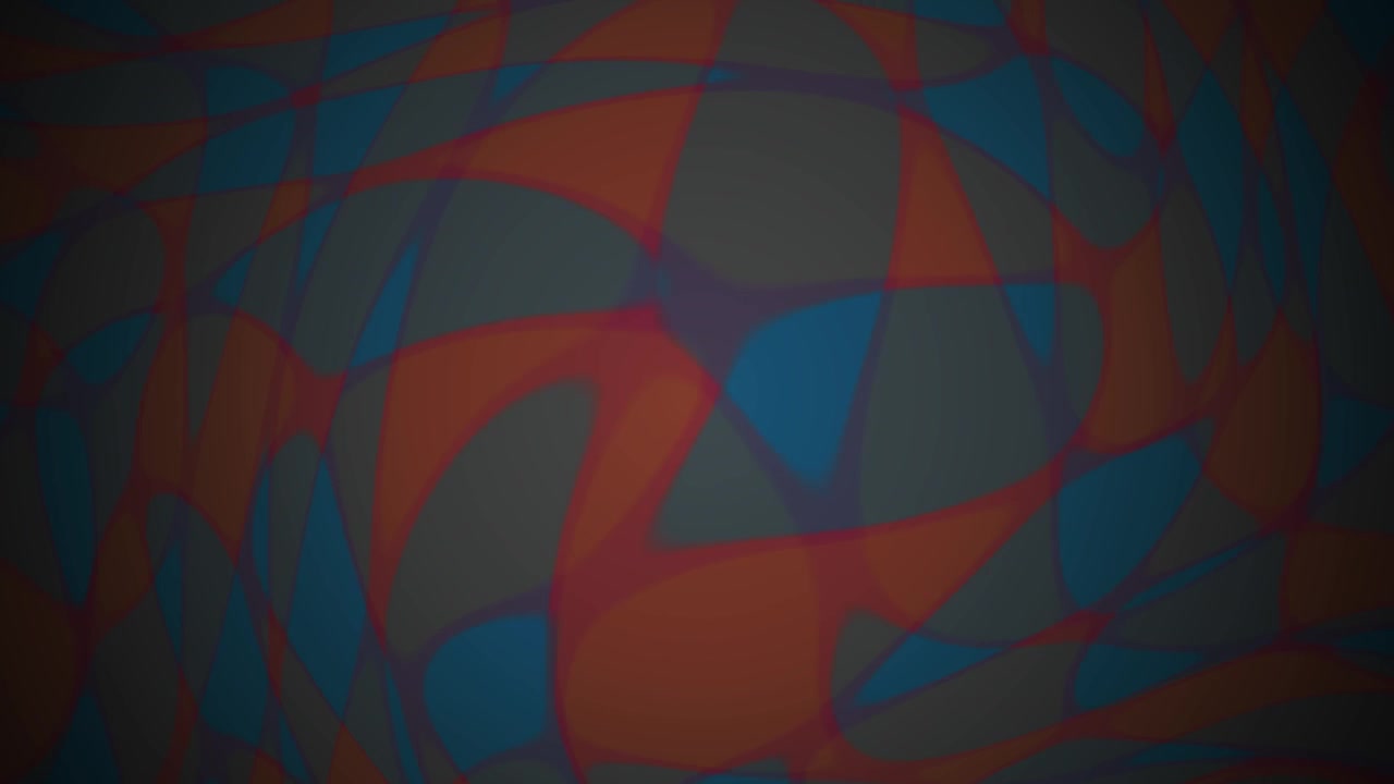 Abstract Motion Background with Flowing Orange and Blue Organic Shapes