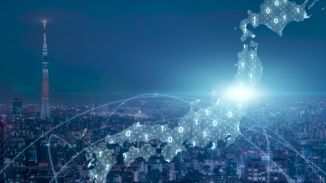 스마트 시티, 디지털 세계, 글로벌 커뮤니케이션 네트워크 개념, 6g 비즈니스 그래프, 글로벌 비즈니스