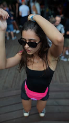 woman dancing at a party