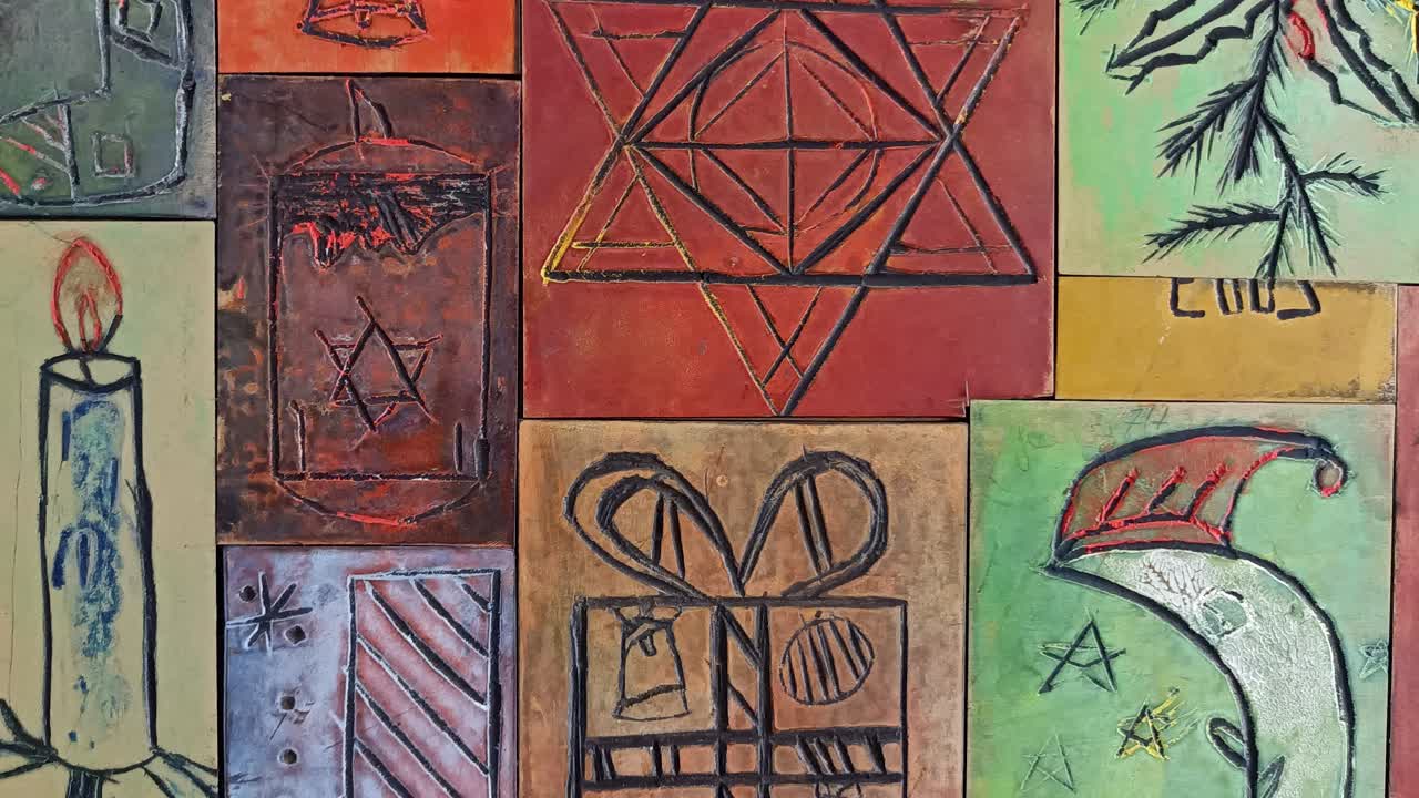 concepto de fondo creativo: navidad festiva y temporada navideña