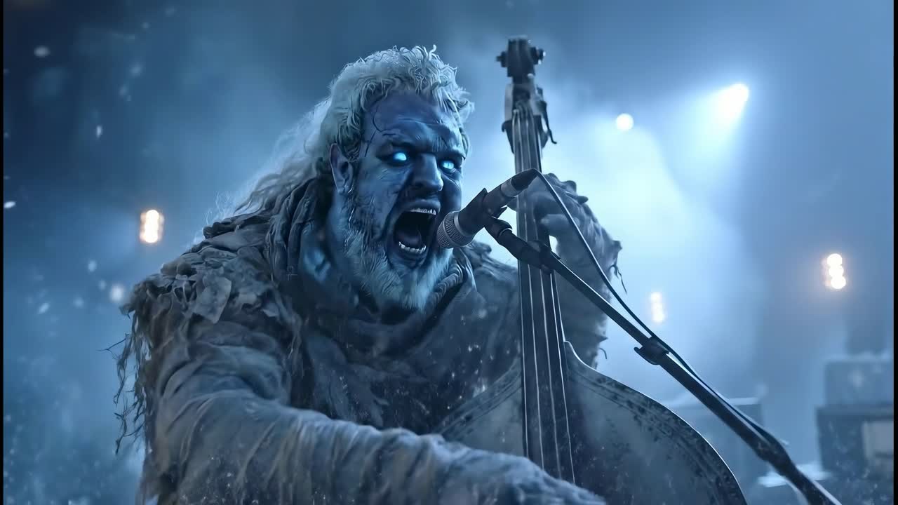 Ice Monster Performing Music