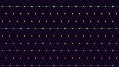 dynamic black and blue geometric pattern triangles, lines, and dots