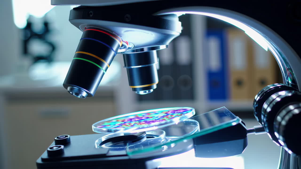 Microscope View of a Sample