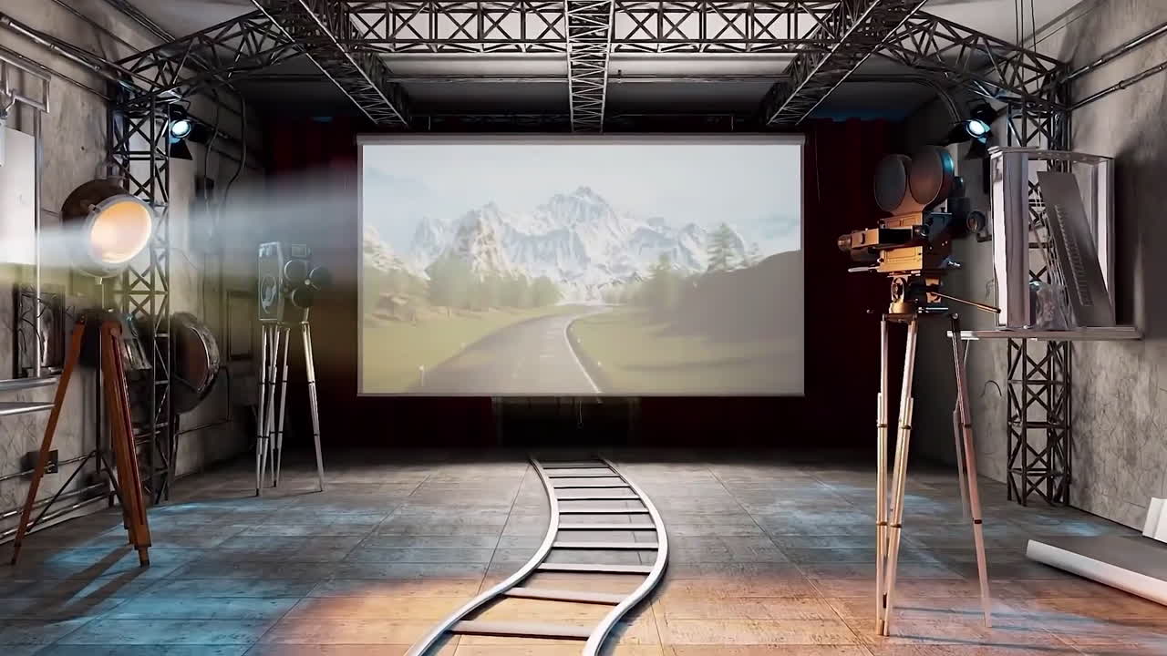 빈티지 영화 상영실