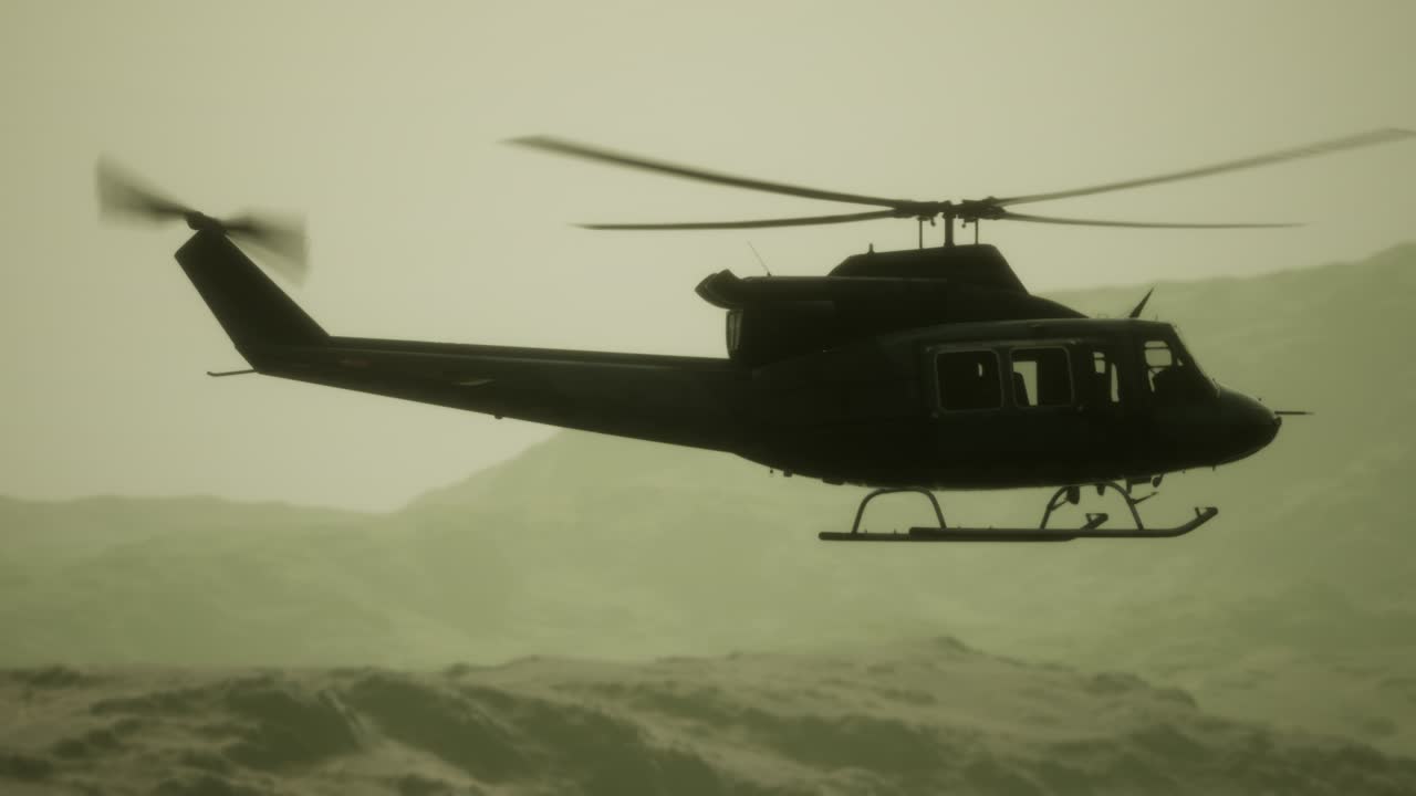 베트남에 있는 미국 군사 헬리 ⁇ 터