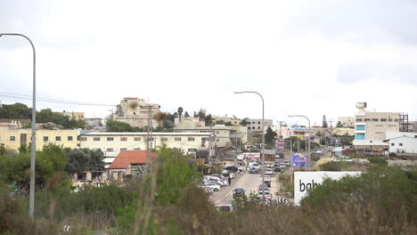 Blick-Auf-Das-Drusendorf-Isfiya,-Usifiyeh,-Ussefiya-Auf-Dem-Berg-Carmel,-Israel