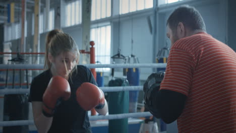 boxing training session
