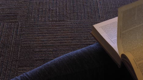 Close-Up-of-Book-as-Young-Black-Woman-Reads-it