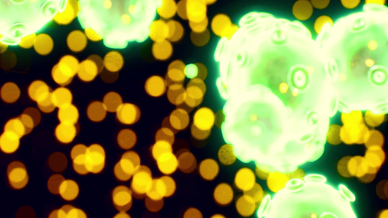 Illuminated micro world reveals vibrant cells in a stunning abstract display