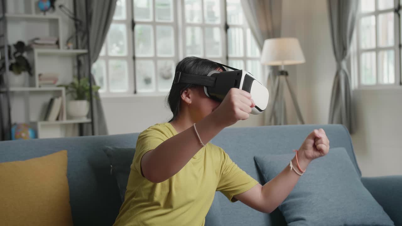 Girl Experiencing VR Headset