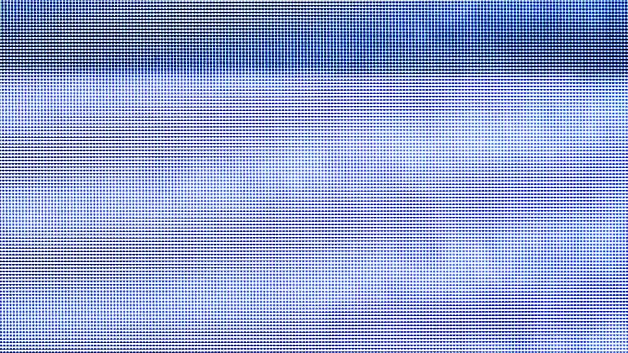 Digital Screen Glitch with Blue and White Static