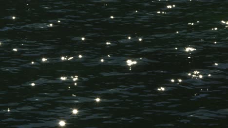 closeup look of calm dark blue ocean water