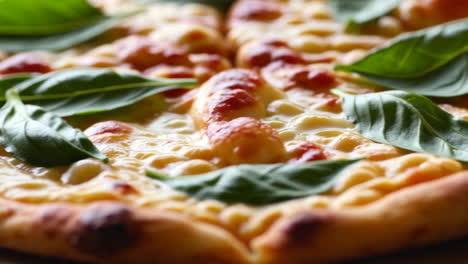 close-up of delicious homemade pizza