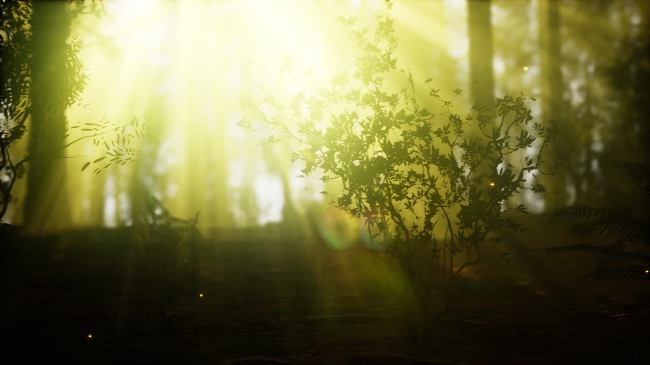 안개 가 있는 안개 숲 에 있는 반 ⁇ 불