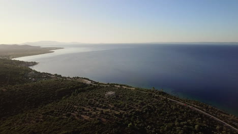 Flying-from-green-coast-to-blue-sea-Greece