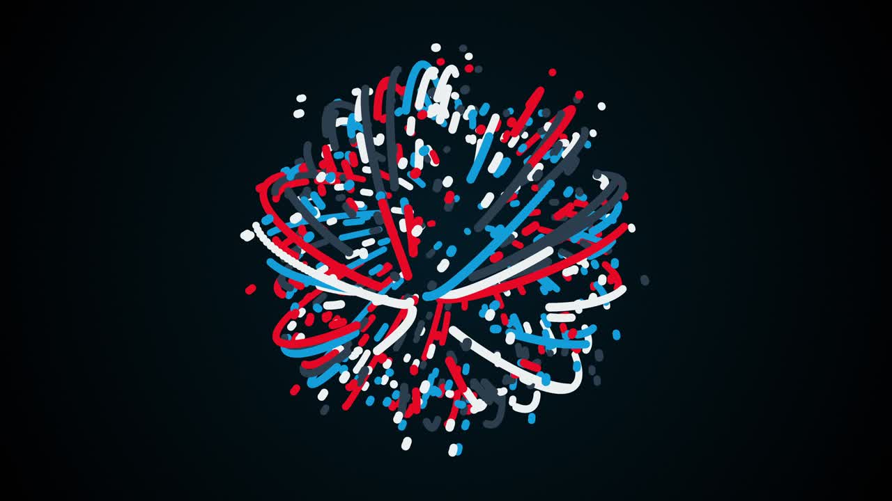 esfera abstracta a partir de líneas y partículas, generada por computadora. renderización 3d del fondo artístico