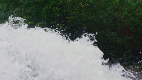 Slow-motion-waterfall-out-on-a-mountain