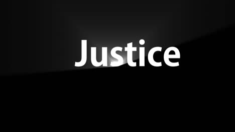 justice text animation message motion graphics