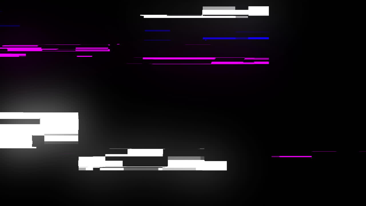 Effetto Glitch Digitale Astratto con Statica e Rumore