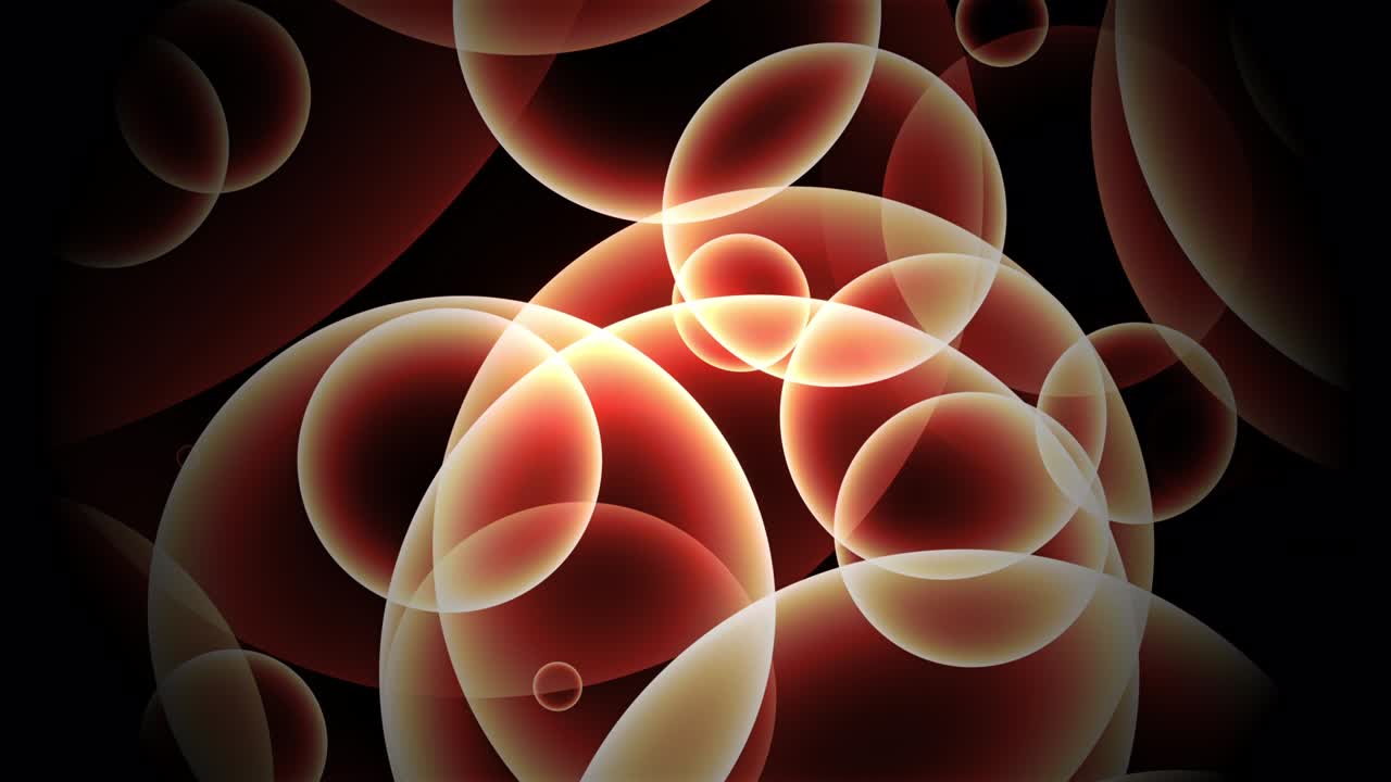 hermosas burbujas flotantes en movimiento naranja brillantes bokeh luces movimiento de bucle sin costuras de fondo. burbujas naranja en fondo negro puede usar como superposición o títulos de movimiento bucle de fondo cinematográfico.