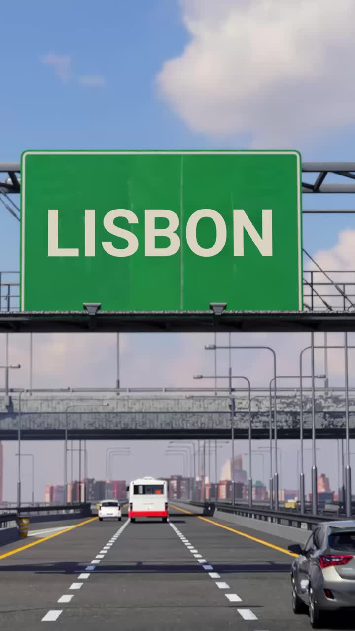 리스본으로 가는 고속도로, 비행기 상공