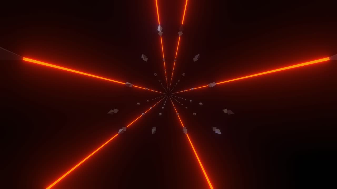 Abstract Glowing Tunnel with Arrows