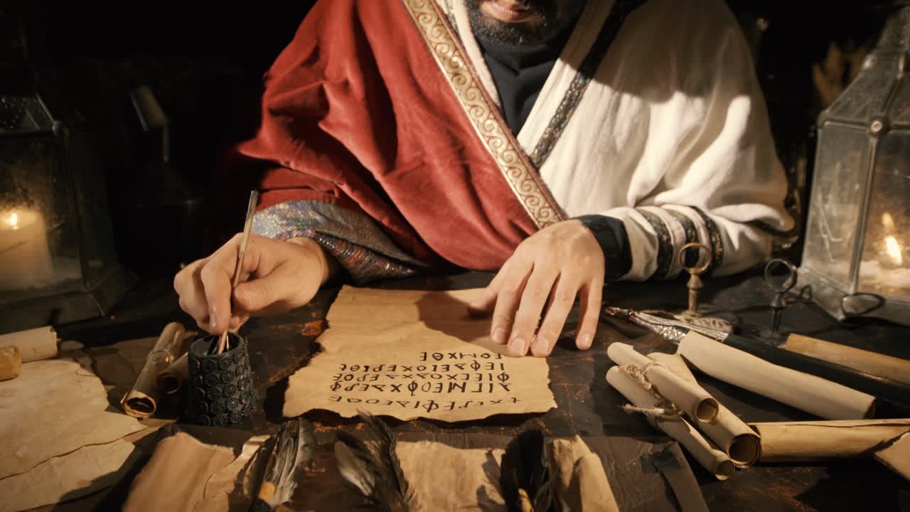 중동의 역사적인 기밀 편지.