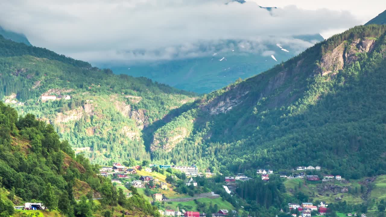 Timelapse del fiordo di Geiranger, Norvegia