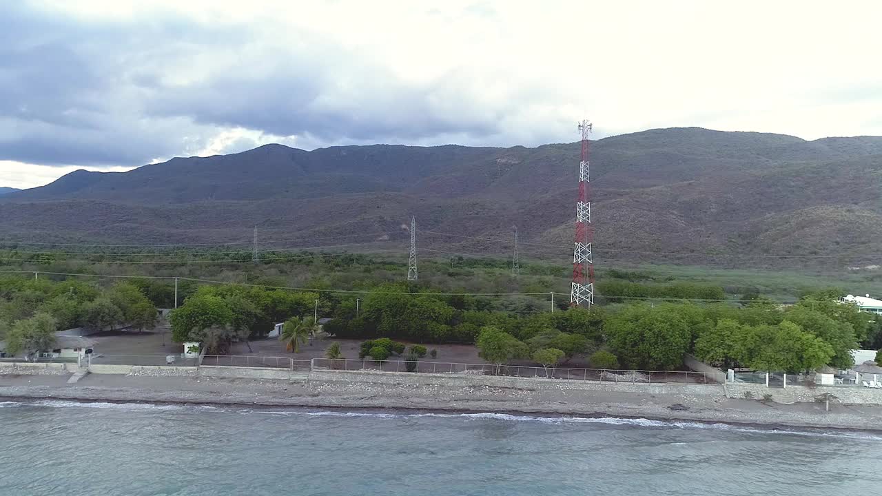 ocoa bay, azua dominican republic의 황량한 viyeya 해변