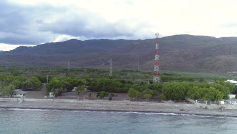 deserted viyeya beach in ocoa bay, azua dominican republic