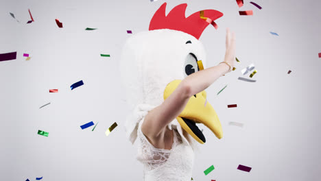 Bride-dancing-funky-chicken-slow-motion-wedding-photo-booth-series
