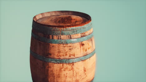 classic old rusted wooden barrel