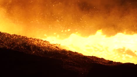 steelmaking process in a furnace