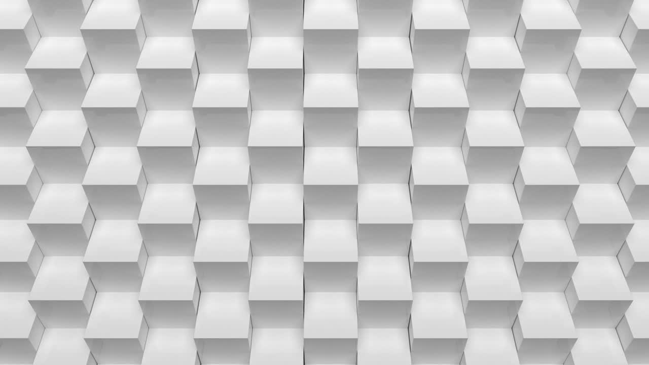 4K Abstract Looped Cubic Background