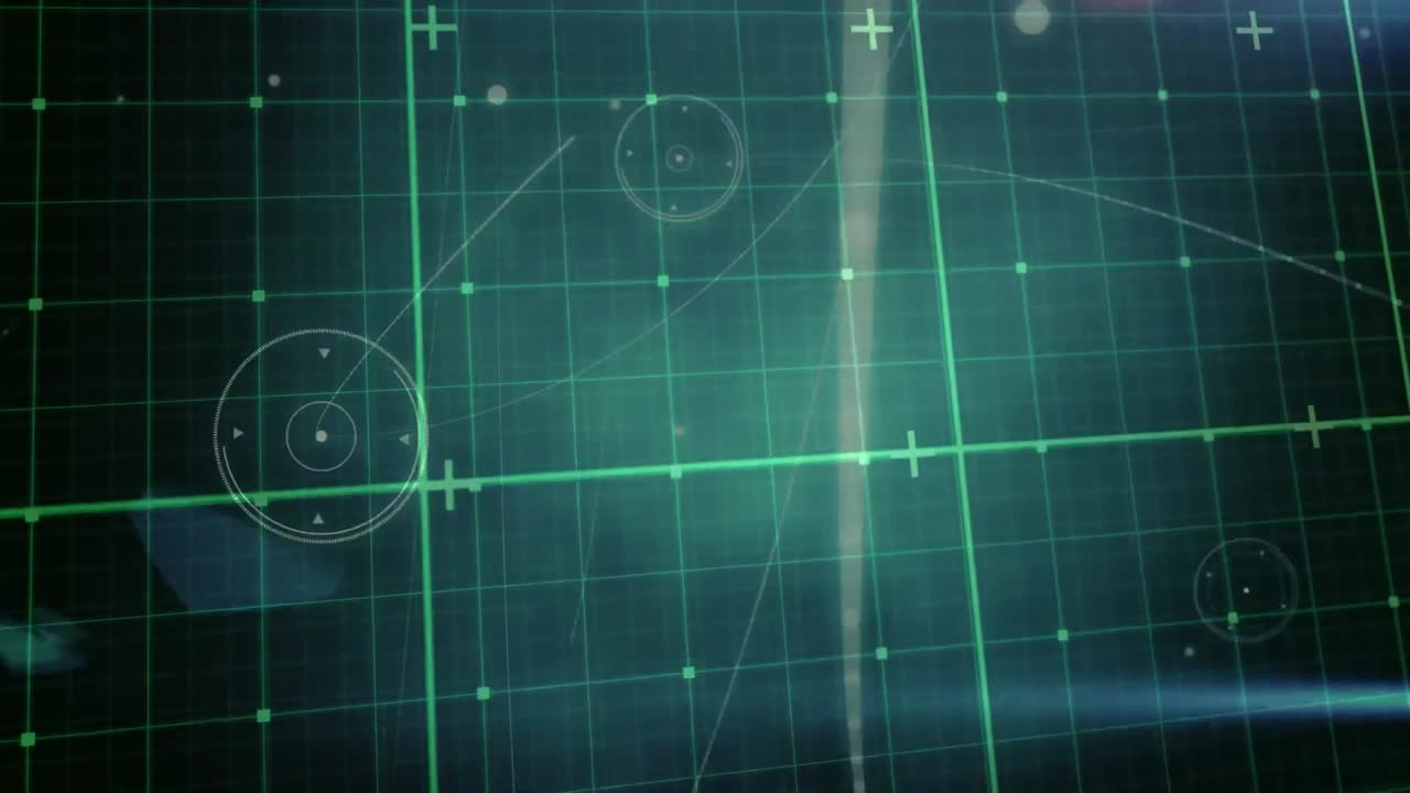 디지털 공간에서의 연결 네트워크의 애니메이션