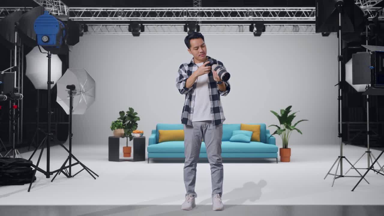 Photographer in a Photo Studio