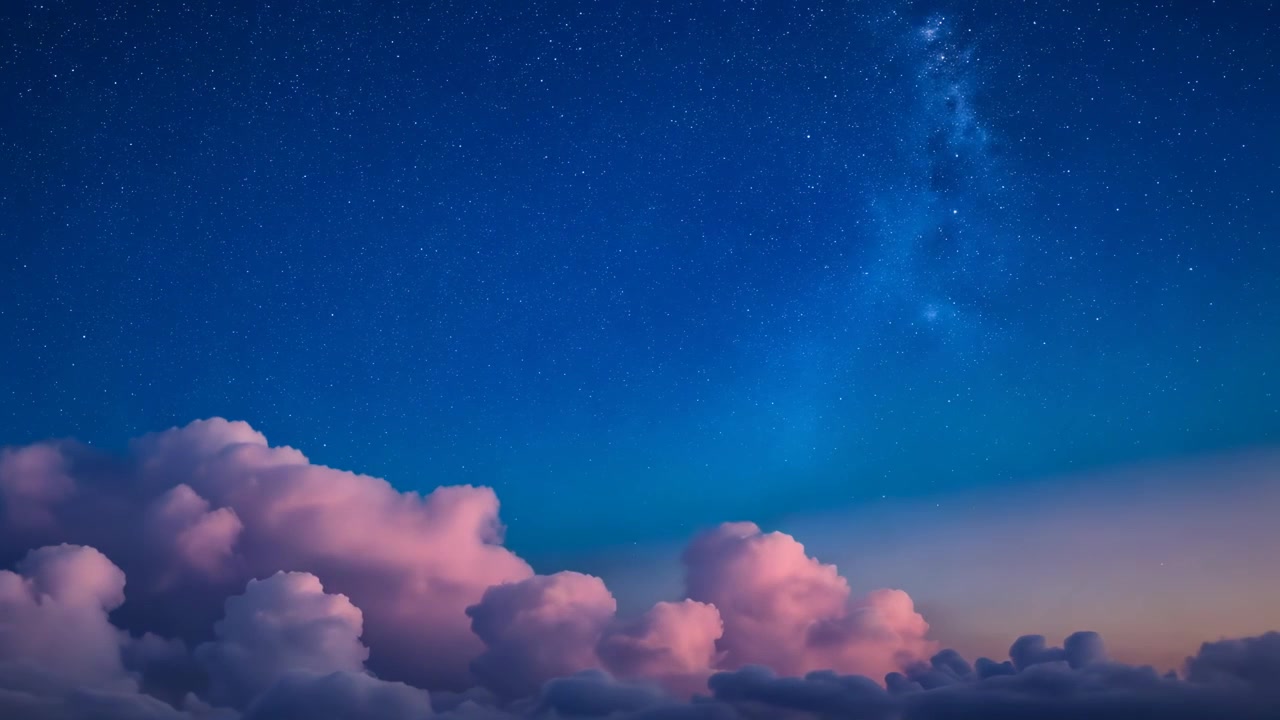Time Lapse of Sunset Transitioning into Starry Night Sky
