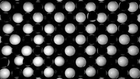 fondo abstracto con esferas blancas y negras