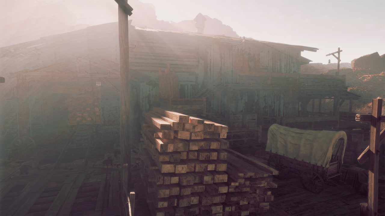 restos de un viejo aserradero en la pequeña presa