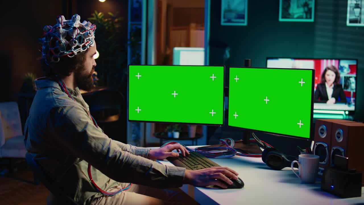 트랜스휴머니스트는 신경과학을 이용해 크로마 키를 통해 디지털 영혼을 얻는다.