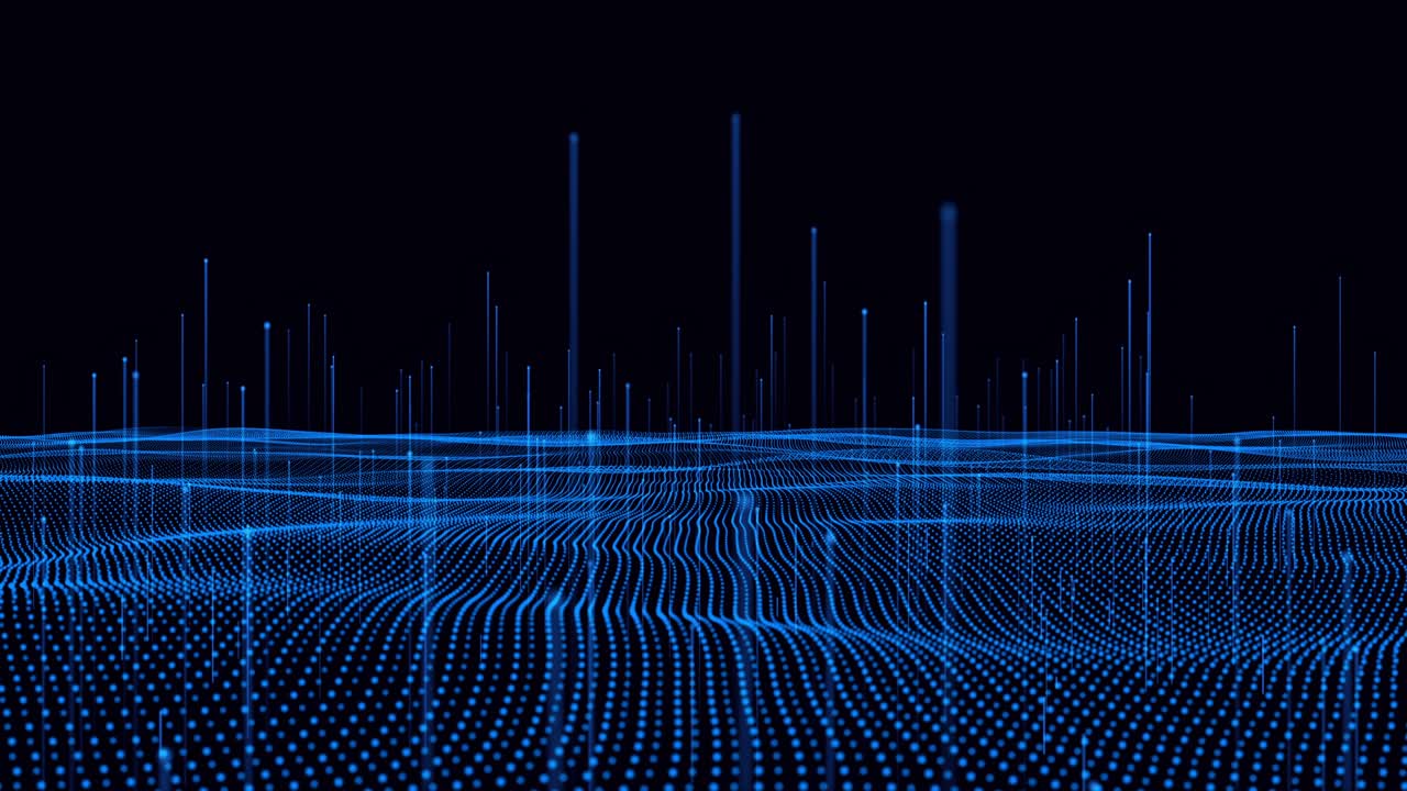 Technology digital wave background