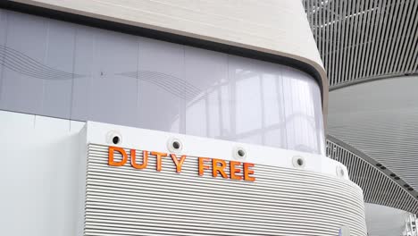 duty free store in an airport