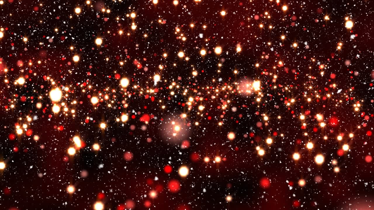 크리스마스 위에 내리는 눈의 애니메이션 배경에 반이는 반점