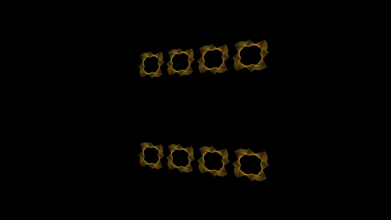 Background video footage with Gold Art Deco motif and textures for video composition