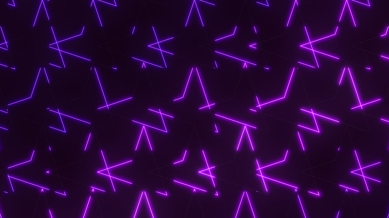 Glowing purple zigzag lines intersect symmetrically in a futuristic pattern, creating a striking and modern design that appears viscerally captivating and versatile for various applications