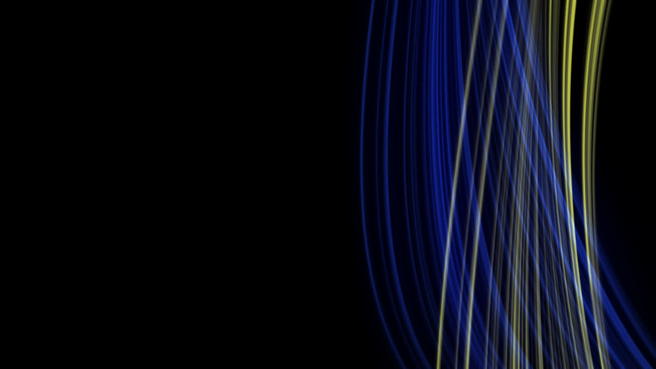 파란색과 노란색 광선의 반복 애니메이션