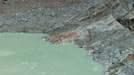 water basin at fellaria of valmalenco in italy