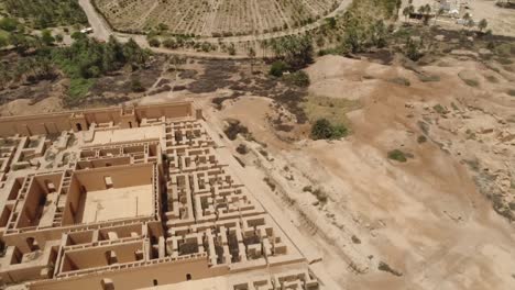 drone shot of the ancient city of babylon in iraq