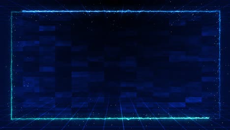 Futuristic blue hud interface animation motion graphic user interface display screen motion graphic