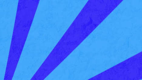 animation of start text banner against radial rays in seamless pattern on blue background